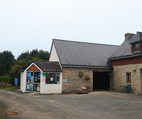 The reception at The Léhan campsite in South Finistère
