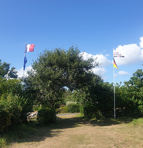 L’Entrée du camping.le Léhan dans le Finistère