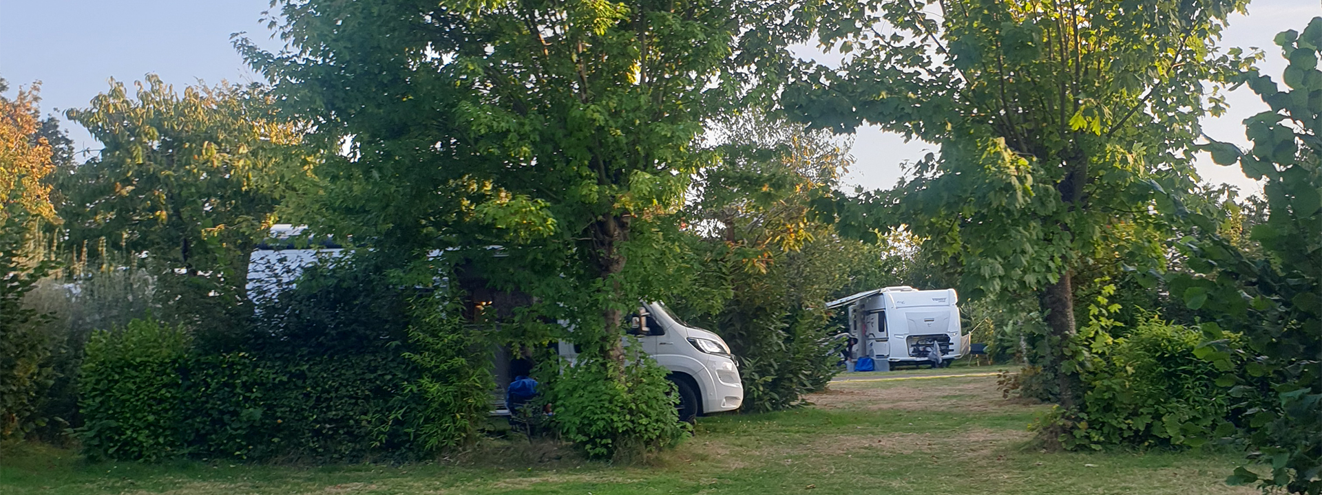 Campsite pitches in Brittany for motorhomes near Guilvinec and The Léhan campsite