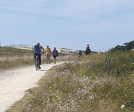 Hiking and cycling near The Léhan campsite in Brittany