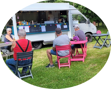 La Guinguette « Roulotte de Mimi » du camping Le Léhan en Bretagne